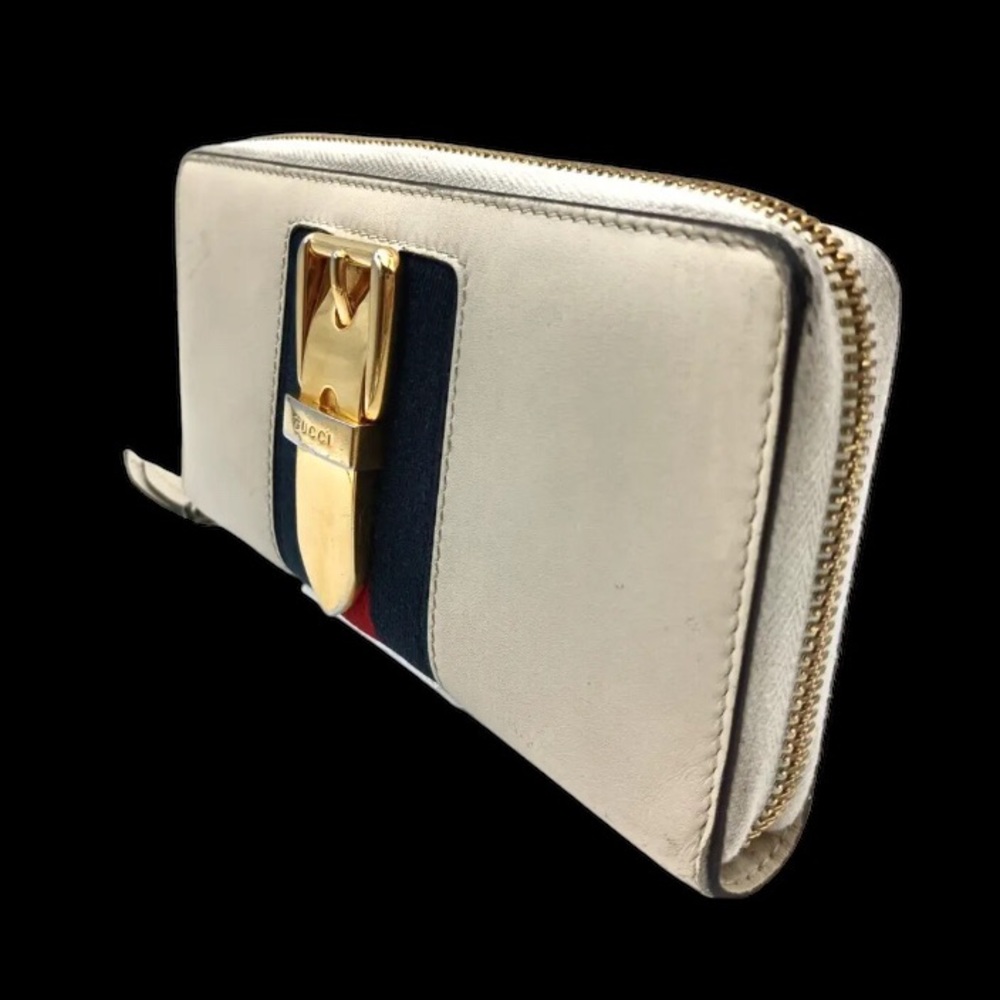 Gucci Sylvie Leather Zip Around Zippy Wallet - Picture 5 of 10